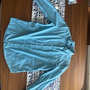 Volcom Youth XL: blue button down shirt